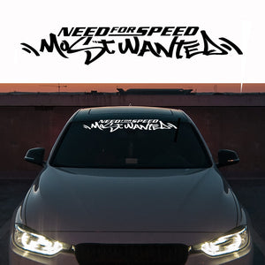 24" x 4" Need For Speed Most Wanted Car Decal 24" Windshield Vinyl Sticker Drift