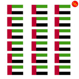 Set of 18x Sticker Vinyl Car Bumper Decal Outdoor Car Window Wall Door World Flag United Arab Emirates
