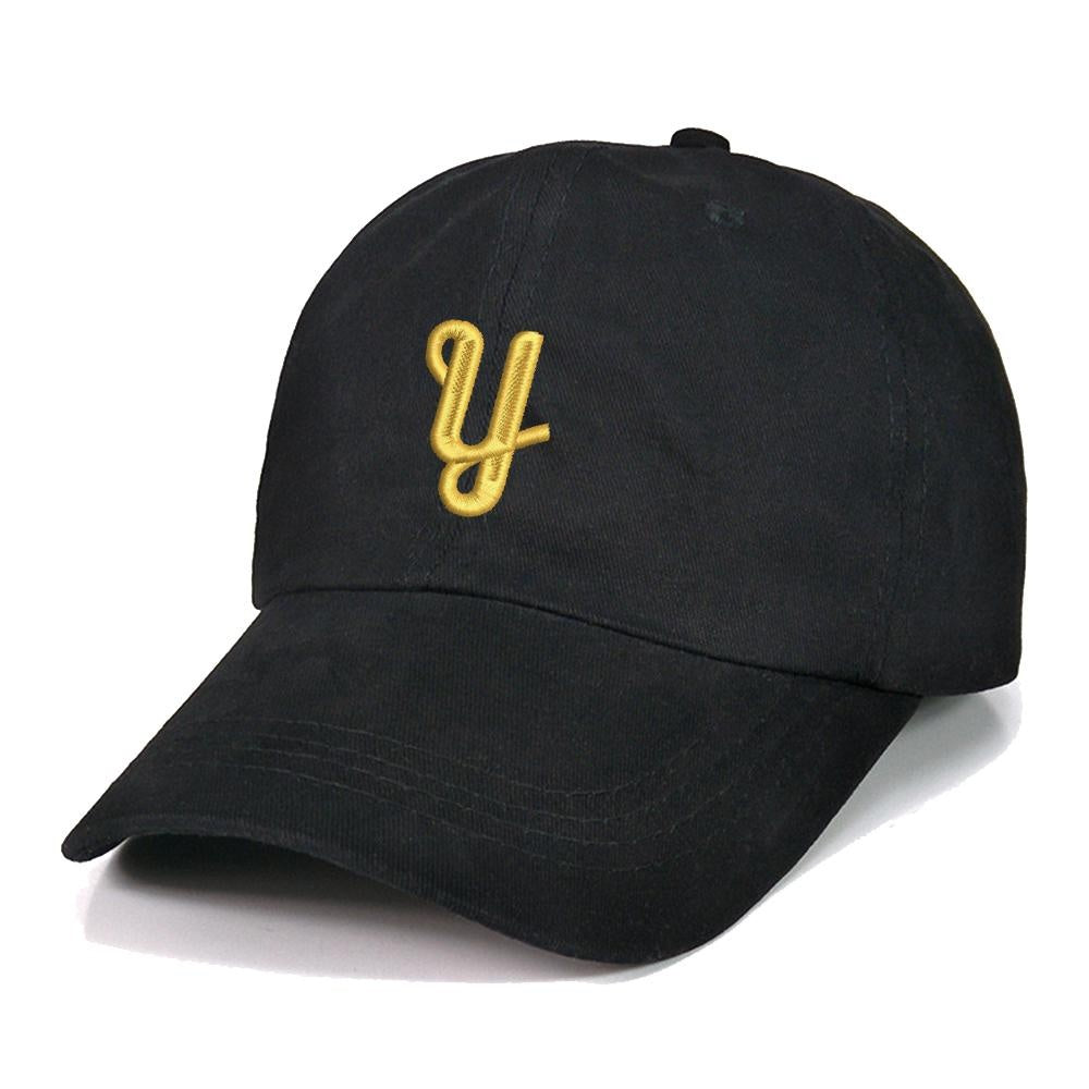 Alphabet Letter A-Z Baseball Caps Embroidery Cotton Unisex Adjustable Stylish and Comfortable Hats