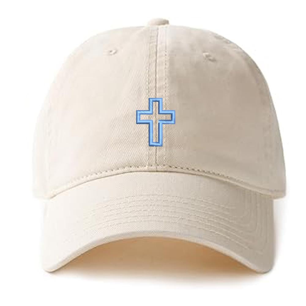 Jesus Cross Graphic Embroidery Baseball Cap Jesus God Christian Embroidery Hat Unisex Cotton