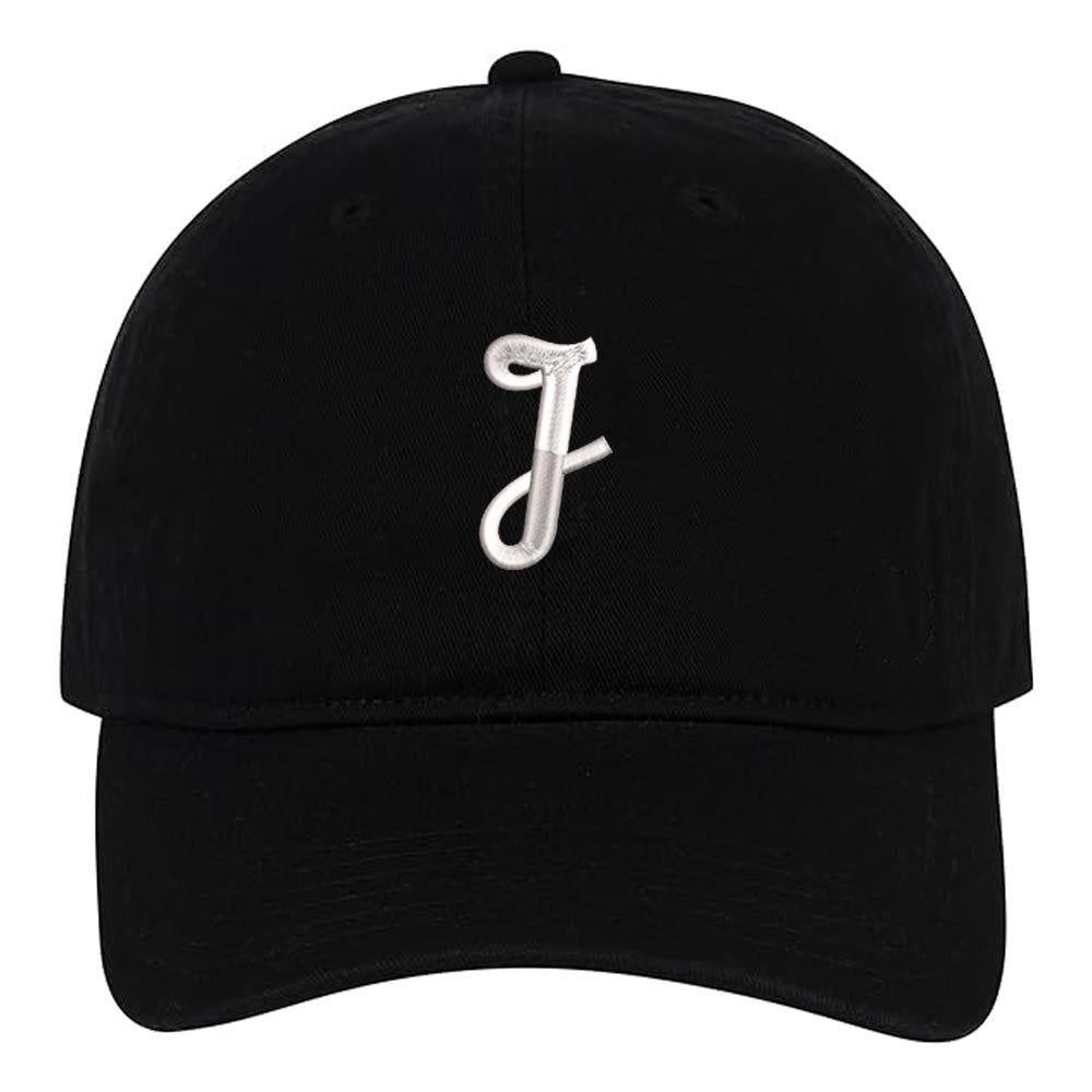 Letter A-Z Baseball Caps Embroidery Cotton Unisex Adjustable Soft and Comfortable Hats