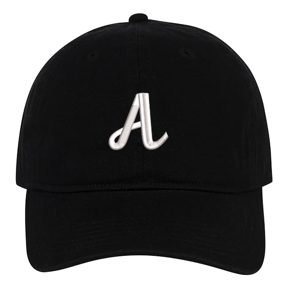 Letter A-Z Baseball Caps Embroidery Cotton Unisex Adjustable Soft and Comfortable Hats