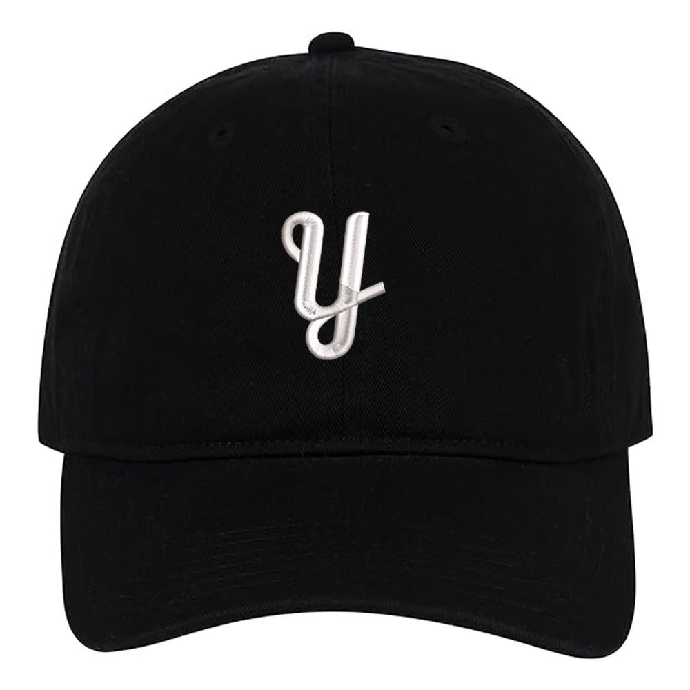 Letter A-Z Baseball Caps Embroidery Cotton Unisex Adjustable Soft and Comfortable Hats