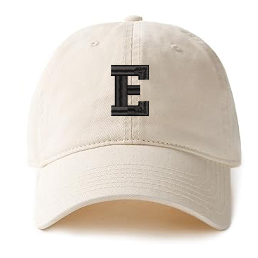 26 English letters A-Z Soft and Comfortable Baseball Caps Embroidery Cotton Unisex Adjustable Hats