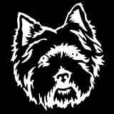 10.1*11.4CM West Highland White Terrier Westie Dog Car Stickers Cute Vinyl Decal Car Styling Decoration Black/Silver S1-1029