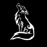 10*15CM Elegant Wolf Pattern Fansy Car Sticker And Decals Vinyl Car Styling Accessories Black/Silver S1-2318
