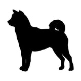 10.2*9.5CM Shiba Inu Dog Vinyl Decal Lovely Car Stickers Car Window Styling Decoration Accessories Black/Silver S1-0386