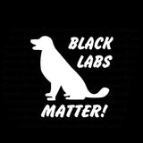 10.2CM*9.9CM Black Labs Matter Labrador Retriever Dog Vinyl Decal Sticker Car Styling Sticker Accessories Black Sliver C8-0635