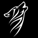 10.5*15.2CM Tribal Howling Wolf Pattern Vinyl Car Stickers Reflective Car Styling Decals Black/Silver S1-2266