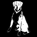 10.5*16CM Boxer Dog Vinyl Decal Personality Car Stickers Car Styling Truck Decoration Black/Silver S1-1059