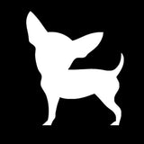 10.8*12.7CM Chihuahua Dog Car Stickers Creative Cute Decals Car Styling Decoration Accessories Black/Silver S1-0260