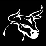 10.9*10.1CM Classic Tattoo Bull Simple Design Decal Car Styling Decoration Vinyl Car Stickers Black/Silver S1-2657