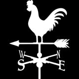 12.3CM*16CM Weathervane Rooster Farm Chicken Vinyl Decals Car Stickers Car Stylings And Accessories Black Sliver C8-0406