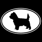 12.7*8.3CM Cairn Terrier Dog Vinyl Decal Creative Car Stickers Car Styling Truck Decoration Black/Silver S1-1511