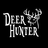 12.7CM*9.3CM Deer Hunter Decal Buck Head Hunting Car Sticker Car Stylings And Decals Black Sliver C8-0495