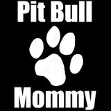12CM*16CM Pit Bull Mommy With Paw Print Dog Pet Animal Pitt Personalized Vinyl Decal Car Sticker Black/Sliver C8-0051