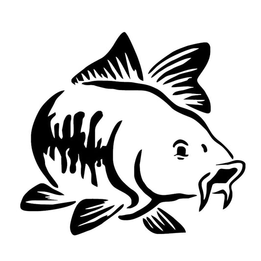 13.8*12.5CM Carp Fish Animal Window Stickers Creative Personality Car Styling Decoration Accessories S1-0007