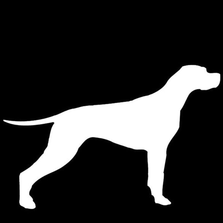 14*10CM LABRADOR DOG Pet Car Sticker Decals Motorcycle Reflective Stickers Car Styling Accessories Black/Silver C2-0307