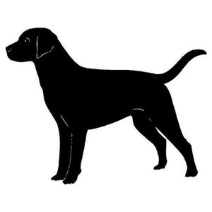 14.3*11.3CM Labrador Dog Car Stickers Reflective Vinyl Decal Car Styling Accessories Decoration Black/Silver S1-0609
