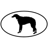 14.8*8.2CM Borzoi Dog Car Stickers Personality Vinyl Decal Car Styling Bumper Decoration Black/Silver S1-0691
