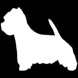 15*12.4CM Westie Dog Vinyl Decal Lovely Car Stickers Car Styling Motorcycle Accessories Black/Silver S1-1282