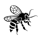 15*13CM Vivid Bee Painting Cool Insect Vinyl Decorative Car Stickers Car Styling Decal Black/Silver S1-2908
