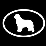 15.2*10CM Newfoundland Dog Car Stickers Creative Vinyl Decal Car Styling Bumper Decoration Black/Silver S1-0990