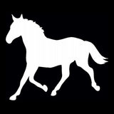 15.2*12.6CM Vinyl Fashion Decal Car Sticker Horse Car Styling Personality Accessories Black/Silver S1-2075