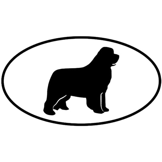 15.2*8.4CM Newfoundland Dog Car Stickers Fashion Vinyl Decal Car Styling Truck Accessories Black/Silver S1-0662