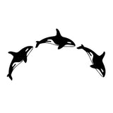 15.3*8CM ORCINUS ORCA Decorative Car Stickers Motorcycle Decals Car Accessories Black/Silver C2-0128