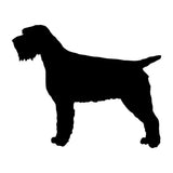 15.5*12.7CM Wirehaired Pointing Griffon Dog Vinyl Decal Car Stickers Car Styling Truck Decoration Black/Silver S1-1146