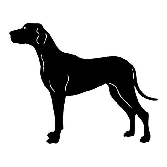 15.7*12.7CM Great Dane Dog Vinyl Decal Personality Car Stickers Car Styling Bumper Accessories Black/Silver S1-1175