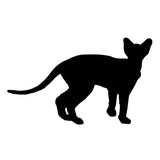 16.5*10CM SPHYNX Quirky Cat Car Sticker Decal Waterproof Motorcycle Stickers Car Styling Black/Silver C2-0328
