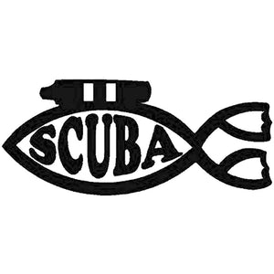 16.5CM*7.2CM Scuba Diver Fish Dive Diving Christian Swim Funny Car Stickers and Decals Motorcycle Accessories C8-0551