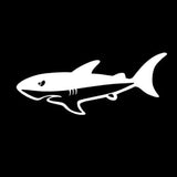 17*7CM SHARK Surf Beaches Cartoon Car Sticker Fun Motorcycle Reflective Car Stickers And Decals CT-796