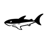 17*7CM SHARK Surf Beaches Cartoon Car Sticker Fun Motorcycle Reflective Car Stickers And Decals CT-796