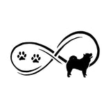17.8*9.1CM Chow Chow Dog Vinyl Decal Personality Car Stickers Car Styling Bumper Decoration Black/Silver S1-1295