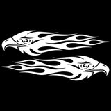 20*4.7CM Pair Eagle Flames Car Sticker Personalized Motorcycle Waterproof Stickers Car Styling Accessories C2-0418