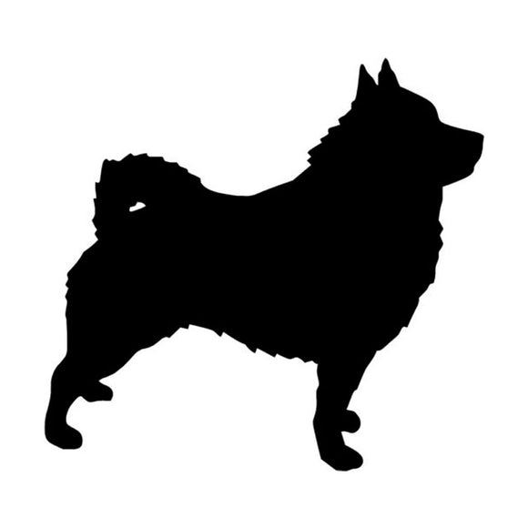 21.6*20.3CM Schipperke Dog Vinyl Decal Waterproof Personality Car Stickers Car Styling Decoration Black/Silver S1-0442