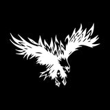 22*15.5CM Cool Eagle Bird Big Wings Design Car Styling Vinyl Car Stickers And Decal Black/Silver S1-2442