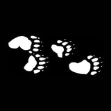 22.8*9.3CM Bear Tracks Paw Print Car Sticker Motorcycle Decals Waterproof Car Styling Car Accessories C2-0466