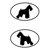2PCS Mini Schnauzer Dog Car Sticker (Left And Right) Pet Dog Motorcycle Car Stickers And Decals C2-0043