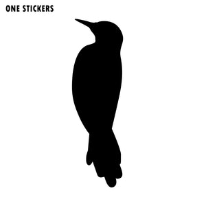 5CM*16.5CM Fun Woodpecker Bird Silhouette Vinyl High-quality Car Sticker Decal Black/Silver C15-0826