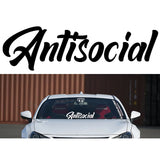 Antisocial Sticker Windshield Decal Banner 7" to 20" Euro JDM Stance Lowered
