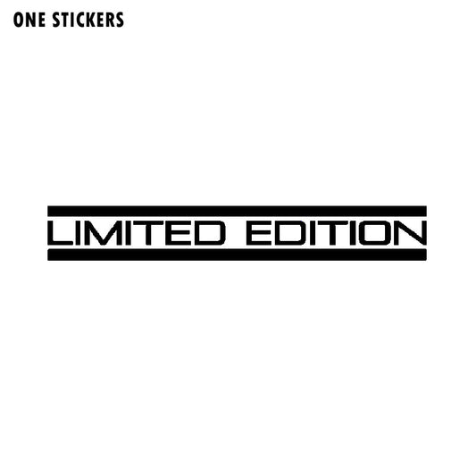 20CM*2.9CM LIMITED EDITION Creative Vinyl Car Sticker Black/Silver Retro-reflective Decal Car-styling C11-0709