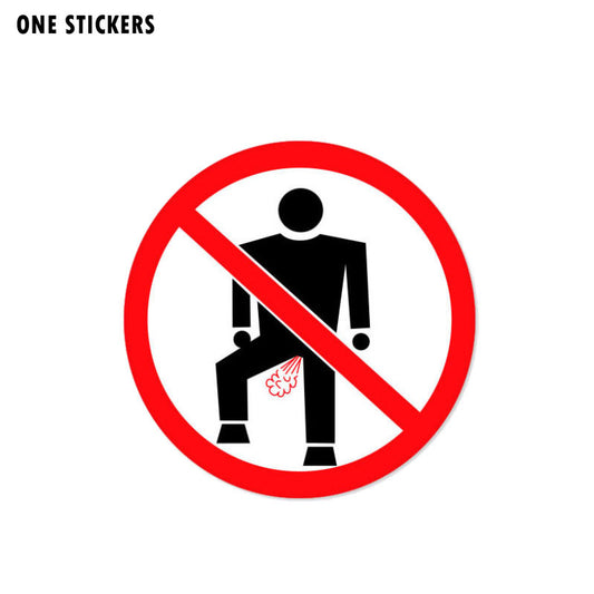 12CM*12CM Warning No Farting Car Sticker Funny Decorate Decal PVC 12-0993
