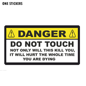 14.5CM*7.5CM DANGER Funny NOT ONLY WILL THIS KILL YOU Decorate Car Sticker Decal PVC 12-0919