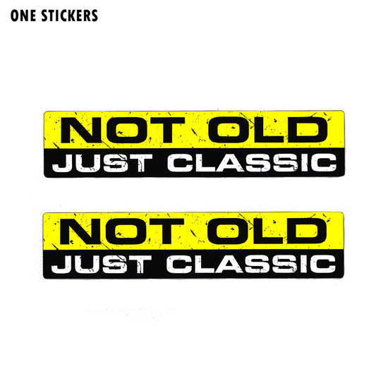 15.2CM*3.3CM NOT OLD CLASSIC Interesting Car Sticker PVC Character Decal Body 12-0010