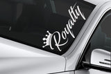 Royalty crown sticker JDM LARGE stance Funny drift lowered car windshield decal