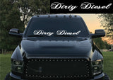 Dirty Diesel Windshield Banner Decal / Sticker 6x44 america truck lift off road